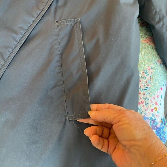 Down Trench Coat L The Company Store Long parka /warm winter coat - Picture 11 of 12